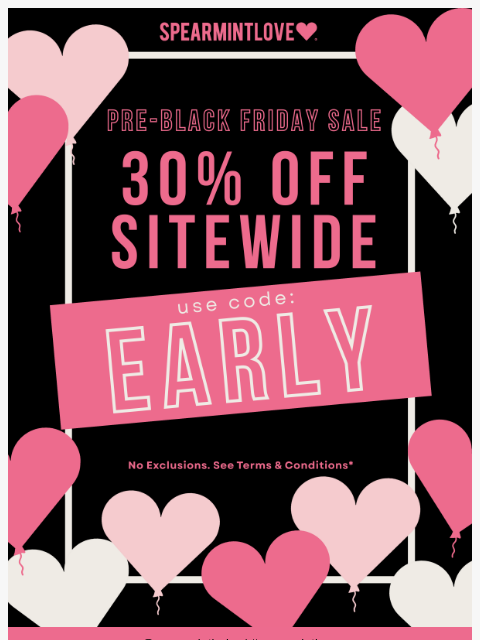 spearmintlove newsletter: Caught you checking out our sitewide sale 👀