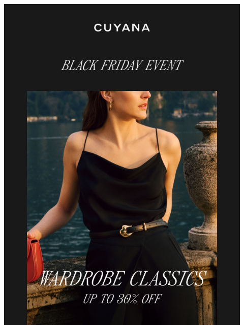 cuyana newsletter: Sale Highlight: Wardrobe Icons