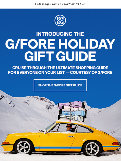 golfdigest newsletter: G/FORE's Holiday Gift Guide Is Here!