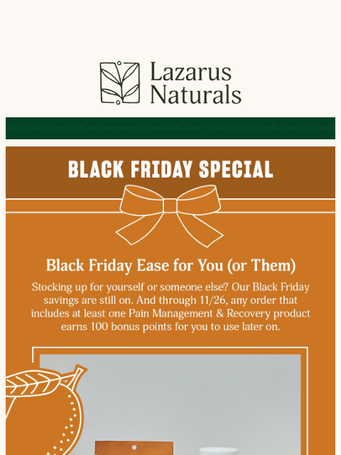 lazarusnaturals newsletter: 🚨Stop Scrolling: BF Deals Are Here!