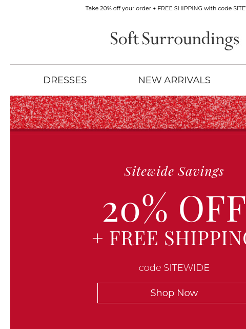softsurroundings newsletter: Free Shipping Starts Now