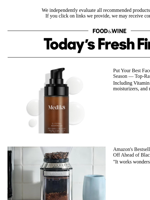 foodandwine newsletter: Whoa! The Bestselling Coffee Grinder That 'Works W...