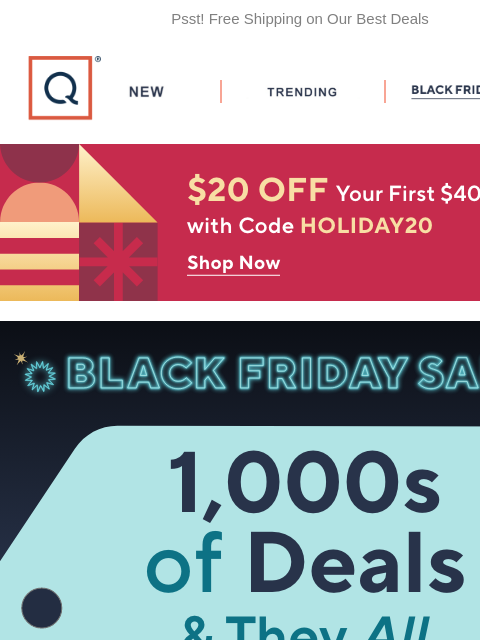 qvcemail newsletter: Pre-Feast Spree! Black Friday Sale