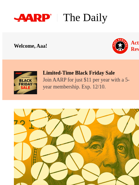 aarp newsletter: The Daily — Medicare Drug Price Cuts Will Save Bil...