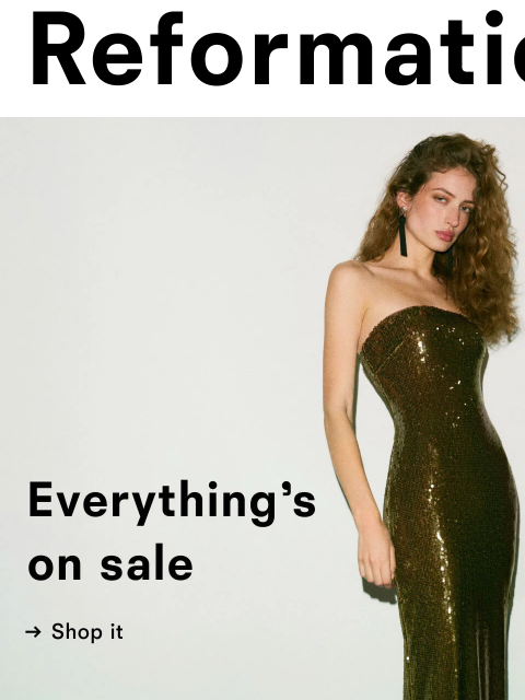 thereformation newsletter: SALE’S HERE