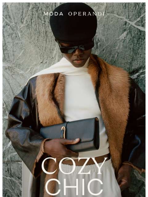 modaoperandi newsletter: Everyday essentials, ❄️🧥🧊 edition