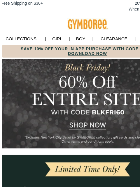 gymboree newsletter: Just For You: $10 Off Inside 💌