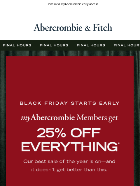 Don't miss myAbercrombie early access. ͏ ͏ ͏ ͏ ͏ ͏ ͏ ͏ ͏ ͏ ͏ ͏ ͏ ͏ ͏ ͏ ͏ ͏ ͏ ͏ ͏ ͏ ͏ ͏ ͏ ͏ ͏ ͏ ͏ ͏ ͏ ͏ ͏ ͏ ͏ ͏ ͏ ͏ ͏ ͏ ͏ ͏ ͏ ͏ ͏ ͏ ͏ ͏ ͏ ͏ ͏ ͏ ͏ ͏ ͏ ͏ ͏ ͏ ͏ ͏ ͏ ͏ ͏ ͏ ͏ ͏ ͏ ͏ ͏ ͏ ͏ ͏ ͏ ͏ ͏ ͏ ͏ ͏ ͏