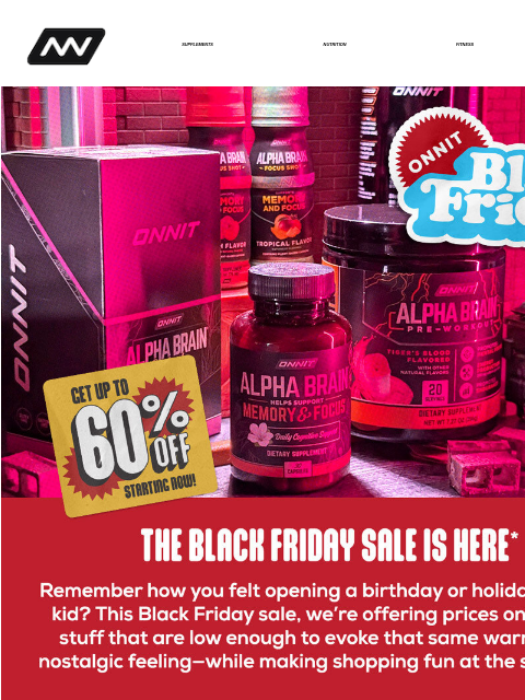 For a limited time, we're offering deep discounts on supplements, fitness, apparel & gear, digital and more - get up to 60% off! SUPPLEMENTS NUTRITION FITNESS APPAREL BFCM 24 Supplements Shroom