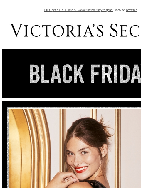 Plus, get a FREE Tote & Blanket before they're gone View on browser Victoria's Secret VSCC Available Credit Display images to show real-time content Display images to show real-time content