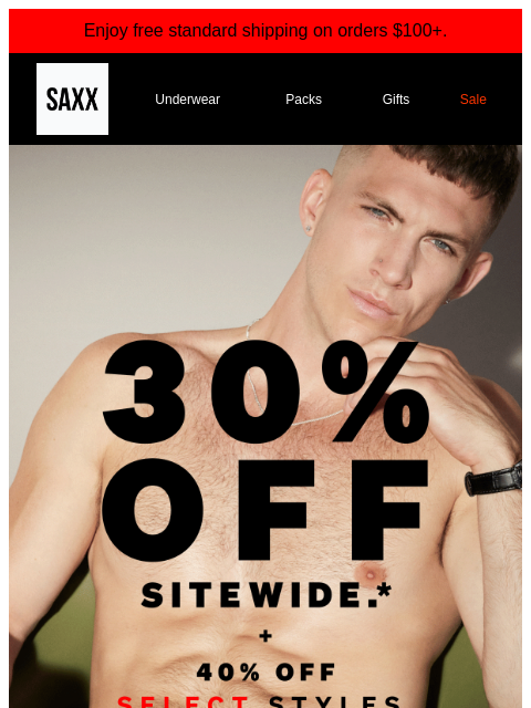 saxxunderwear newsletter: BREAKING: Black Friday gone wild ❌❌❌
