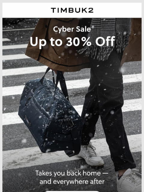 timbuk2 newsletter: Up to 30% Off The Road Ahead