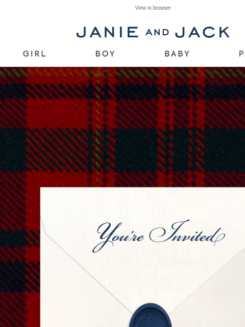 janieandjack newsletter: We couldn't wait: 40% off 100s of styles