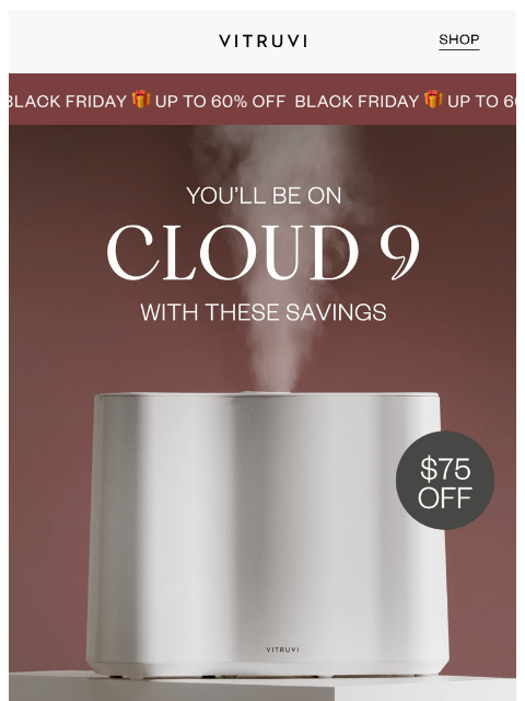 vitruvi newsletter: Save $75 On This Air Care Essential + FREE GIFT ☁️