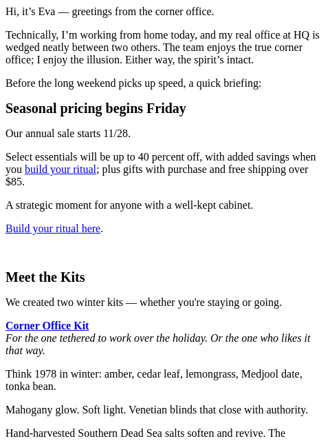 getmaude newsletter: from the corner office: new kits & 40% off starts ...