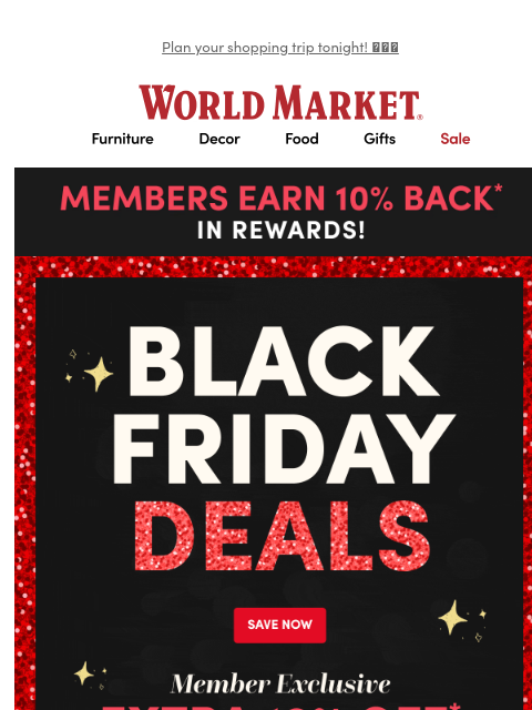 emailworldmarket newsletter: 🚨BLACK FRIDAY DEALS INSIDE