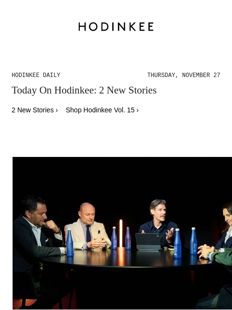 hodinkee newsletter: Hodinkee Daily | 11/27/2025