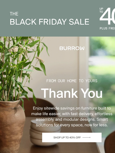 burrow newsletter: Thanks for making us look SO good