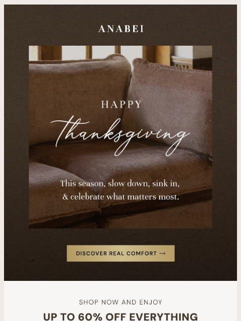 anabei newsletter: Slow Down & Sink In 🍂