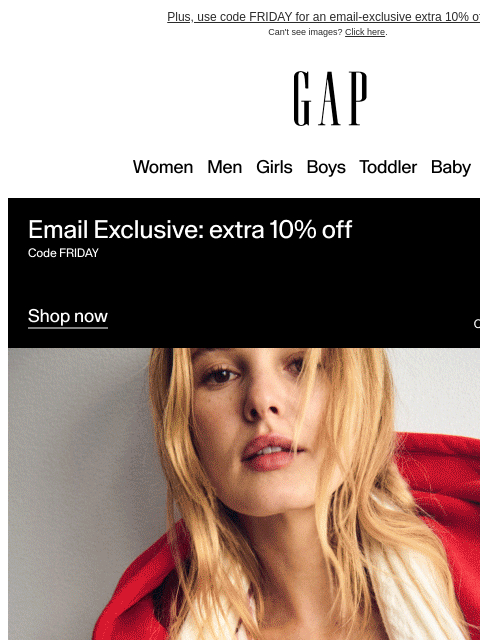 gap newsletter: *60%* off these winter picks + 50% off sitewide = ...