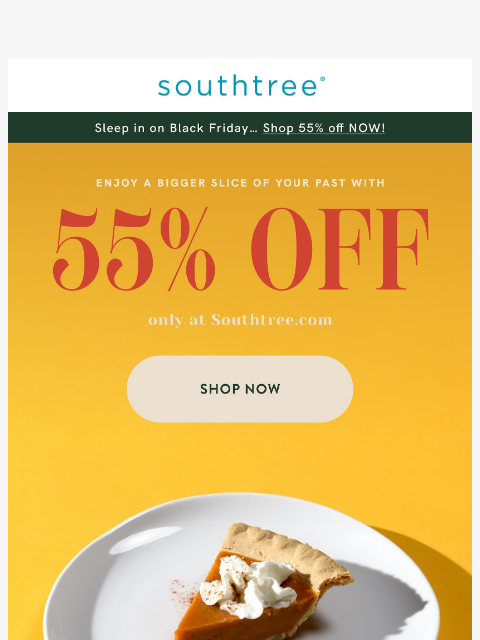 southtree newsletter: 55% OFF is a great reason to step away from the ki...