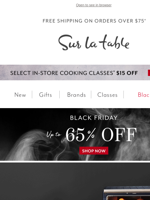 surlatable newsletter: Why Wait? Black Friday Deals Just Dropped!