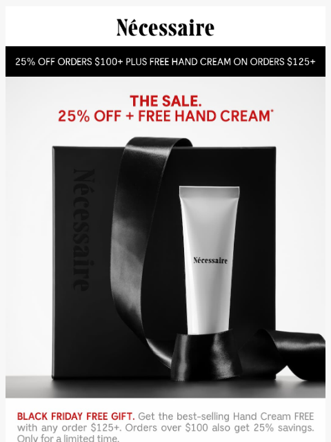 necessaire newsletter: FREE GIFT: The Hand Cream