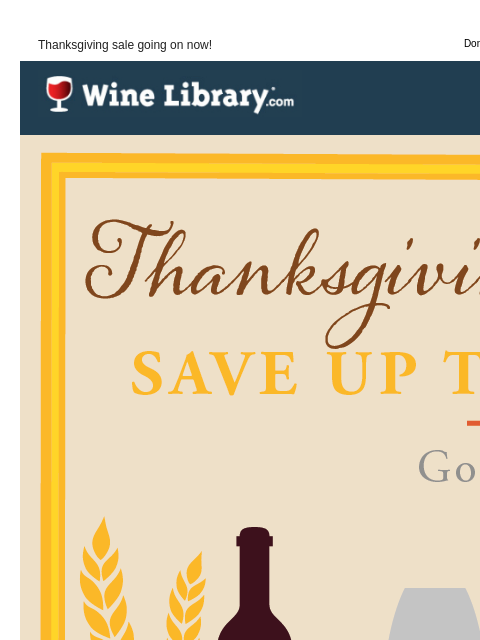 winelibrary newsletter: Thanksgiving Day Sale! 3 special one day only deal...