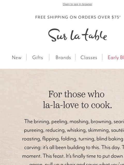 surlatable newsletter: We're thankful for you—today and every day.