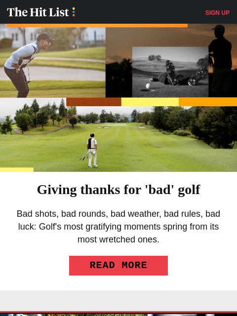 golfdigest newsletter: The worst holiday gifts for golfers