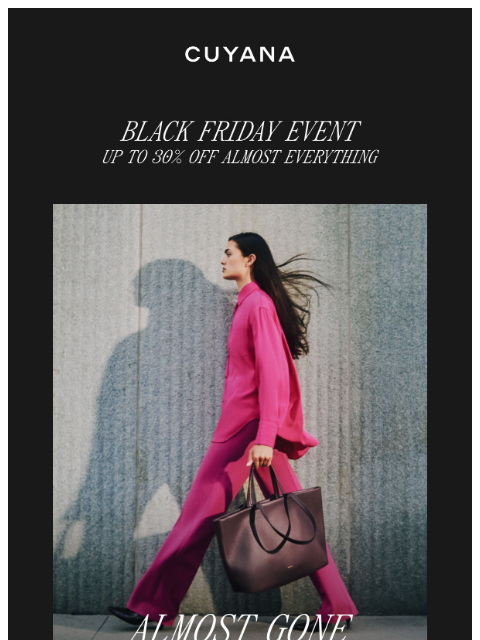 cuyana newsletter: Going Fast: Best of Sale