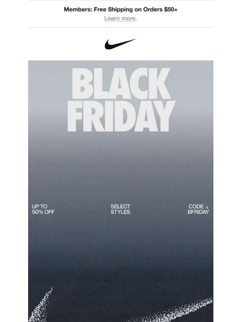 nike newsletter: Enjoy up to 50% off select styles