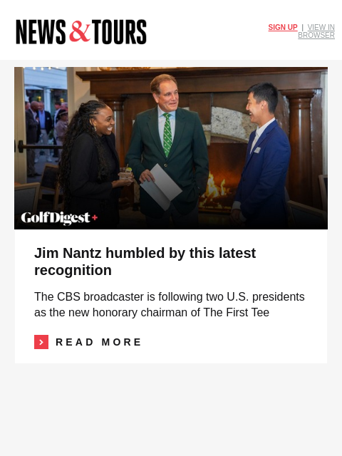 golfdigest newsletter: Giving thanks for 'bad' golf