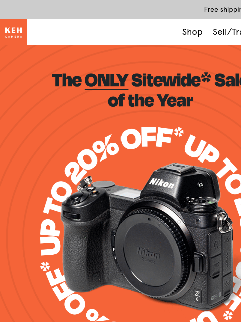 keh newsletter: Happy Thanksgiving! Up to 20% off sitewide 🦃