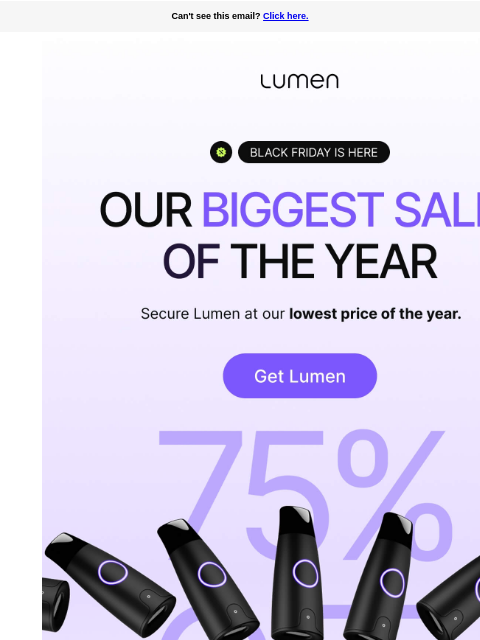 lumen newsletter: Act fast: $99 Black Friday deal is almost gone