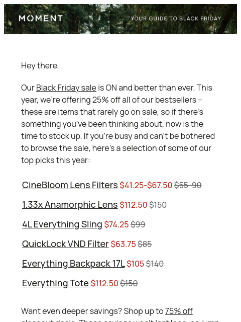 shopmoment newsletter: Our Best Black Friday Deals