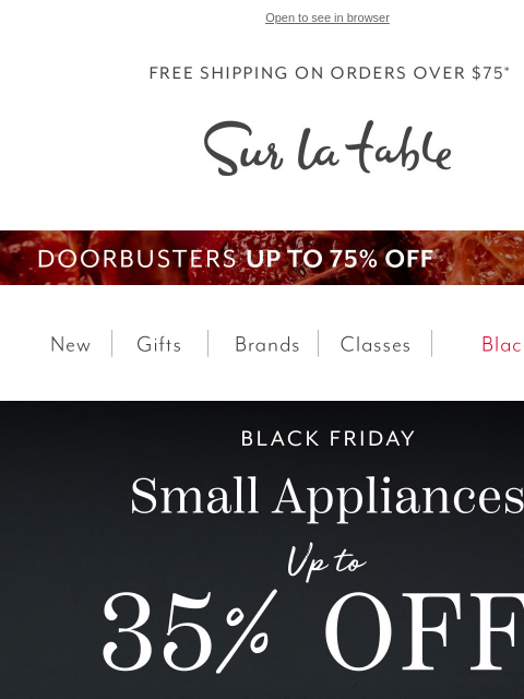 surlatable newsletter: Breville, Vitamix and more: Black Friday prices in...