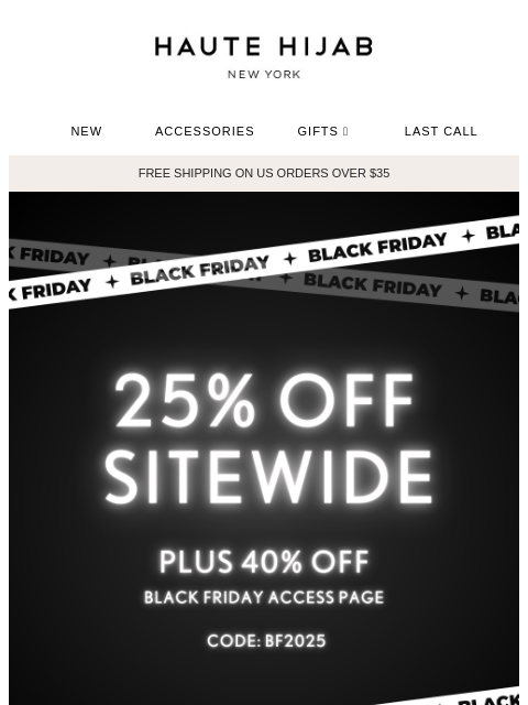 hautehijab newsletter: 🔥Black Friday sale you've been waiting for