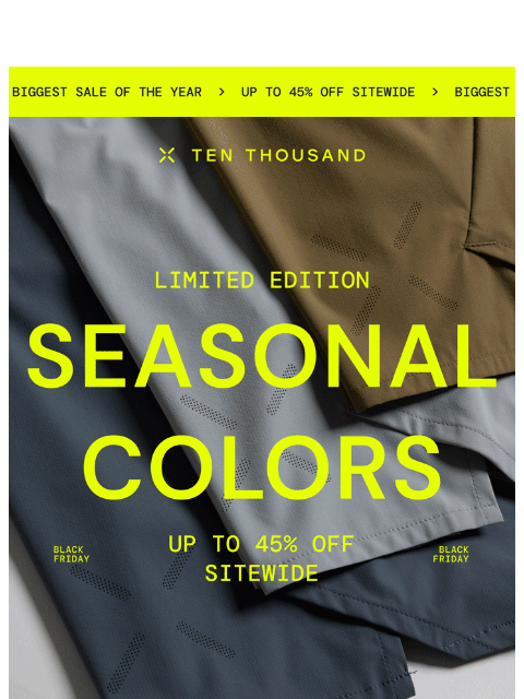 tenthousand newsletter: Save Big on Seasonal Colors
