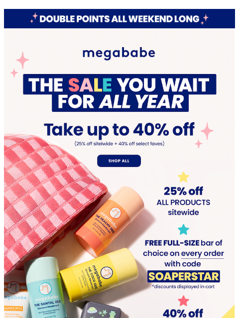 megababebeauty newsletter: Black Friday is ON: Up to 40% Off 🔥