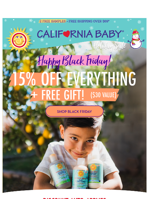 californiababy newsletter: ❤️ Happy Black Friday ❤️