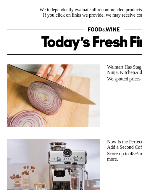 foodandwine newsletter: Hot Deals: Nespresso, Technivorm, and More Coffee ...