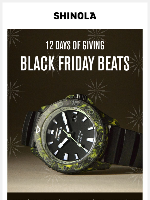 shinola newsletter: Black Friday, But Louder