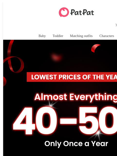 patpat newsletter: 🖤Black Friday = LIVE! 40–50% OFF!🖤 