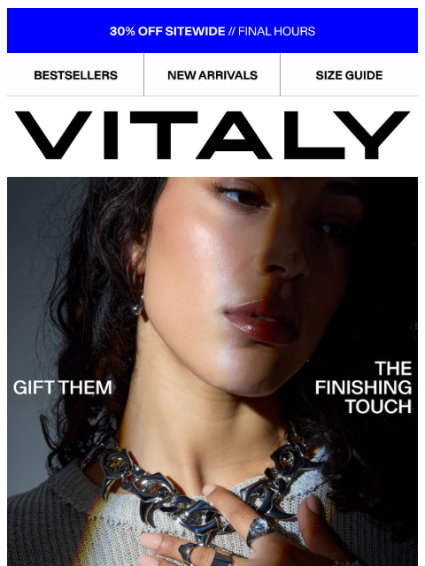 vitalydesign newsletter: LAST CHANCE: Gifts At 30% Off
