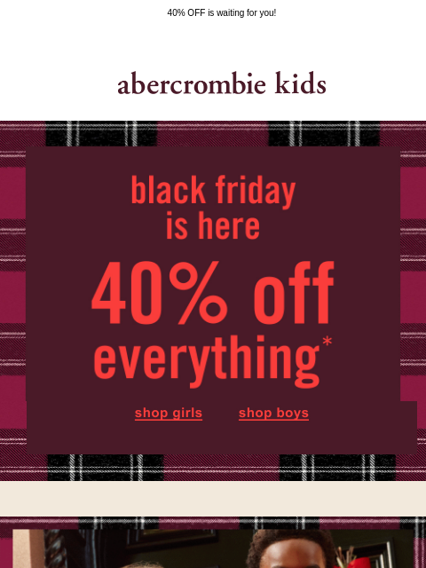 abercrombie newsletter: permission to pass on dish duty