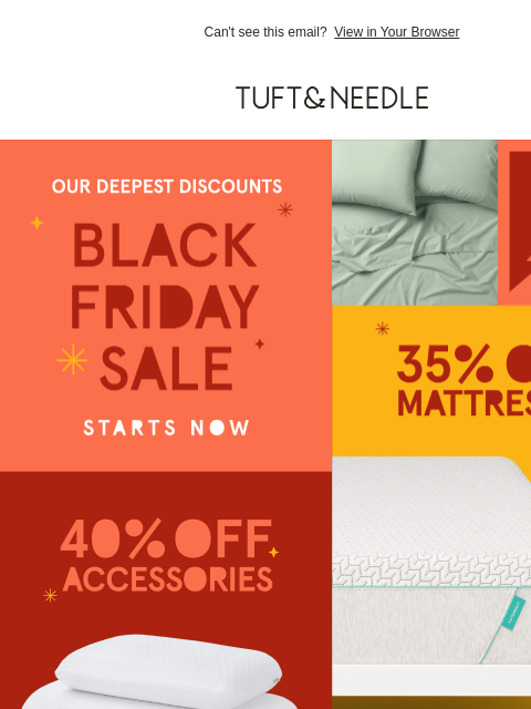 tuftandneedle newsletter: ⭐ TODAY IS THE DAY  ⭐