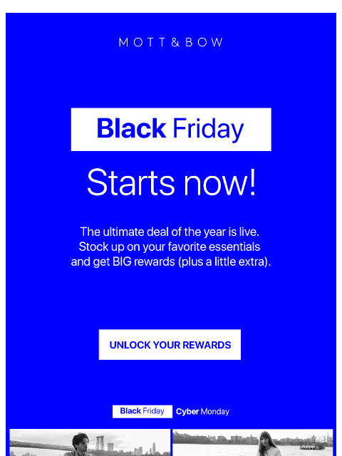 mottandbow newsletter: 🔥 BLACK FRIDAY IS HERE.