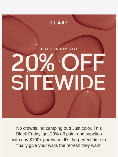 clare newsletter: 🚨BLACK FRIDAY IS HERE🚨