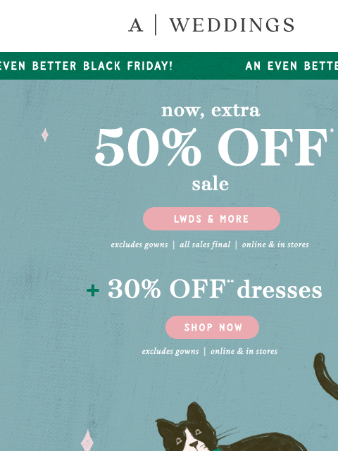 anthropologie newsletter: EXTRA. 50%. OFF. SALE!!!